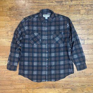 Trail's End brown and black flannel shirt.